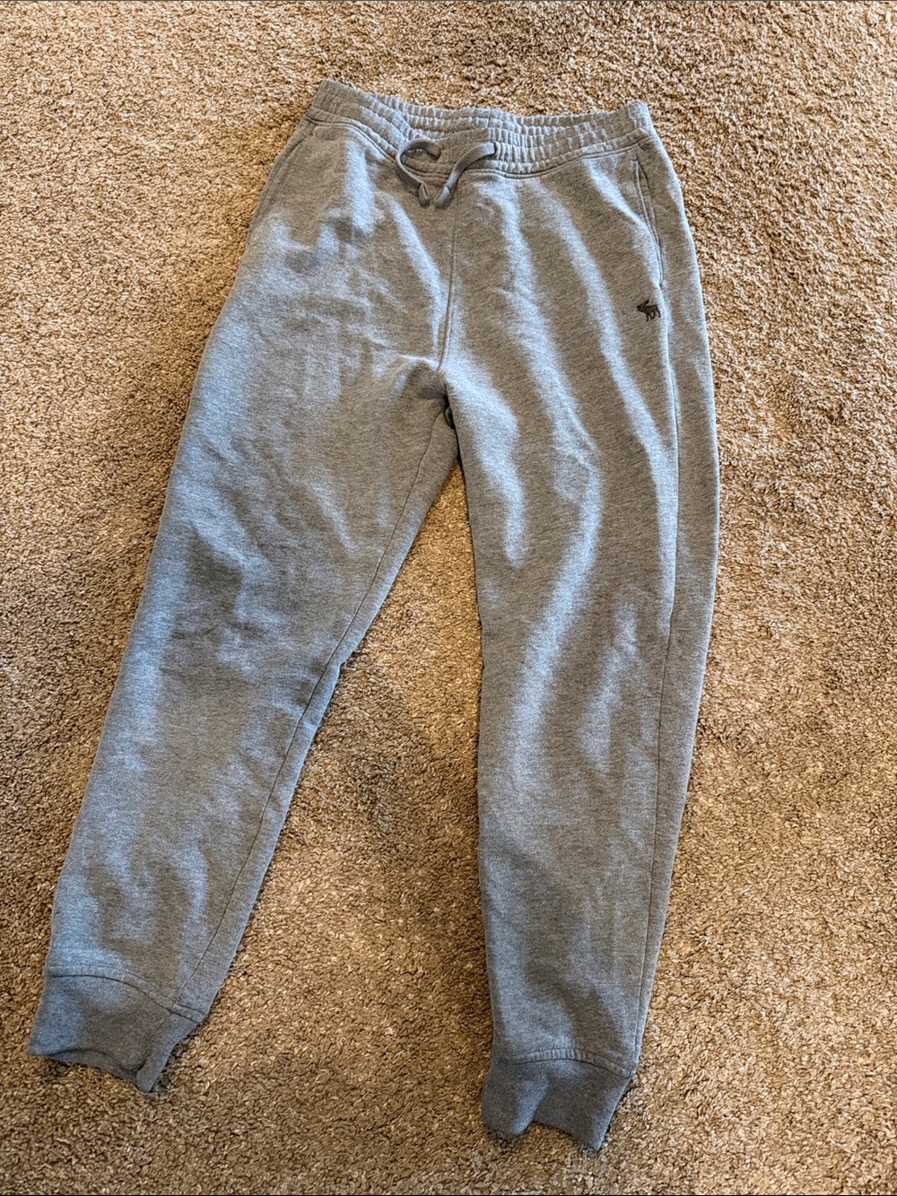 abercrombie kids Light Gray Jogger Sweatpants